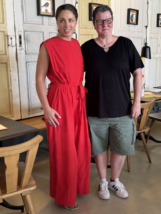 Rosa Hübner (links) ist Vorsitzende der SPD Frauen. Britta Wekenmann-Arnold ihre Stellvertreterin